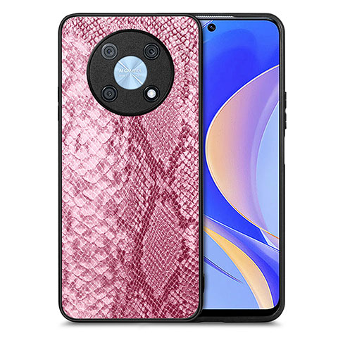 Custodia Lusso Pelle Cover S02D per Huawei Nova Y90 Rosa