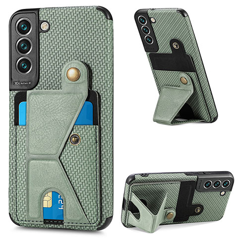 Custodia Lusso Pelle Cover S02D per Samsung Galaxy S21 Plus 5G Verde