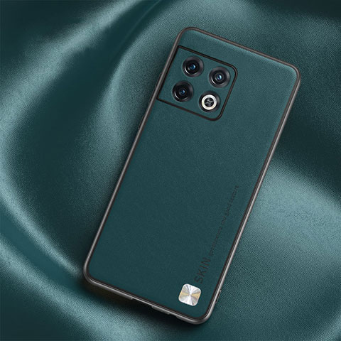 Custodia Lusso Pelle Cover S03 per OnePlus 10 Pro 5G Verde