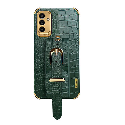 Custodia Lusso Pelle Cover S03 per Samsung Galaxy A04s Verde