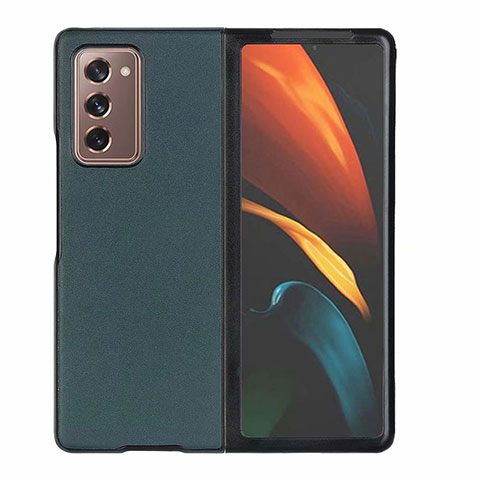 Custodia Lusso Pelle Cover S03 per Samsung Galaxy Z Fold2 5G Verde