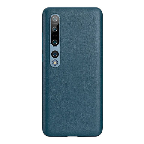 Custodia Lusso Pelle Cover S03 per Xiaomi Mi 10 Pro Verde