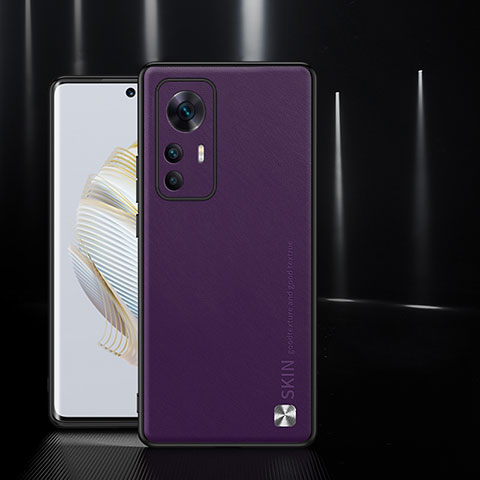 Custodia Lusso Pelle Cover S03 per Xiaomi Mi 12T Pro 5G Viola