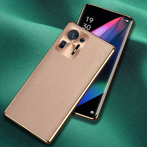 Custodia Lusso Pelle Cover S03 per Xiaomi Mi Mix 4 5G Oro