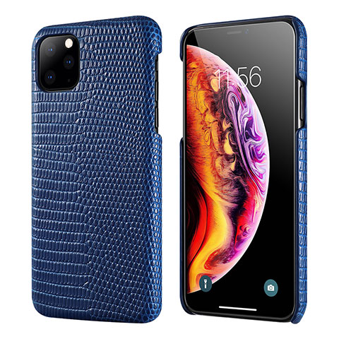 Custodia Lusso Pelle Cover S04 per Apple iPhone 11 Pro Blu