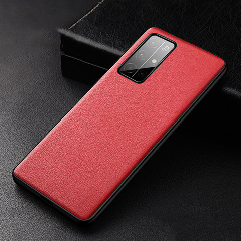 Custodia Lusso Pelle Cover S04 per Huawei Honor 30S Rosso