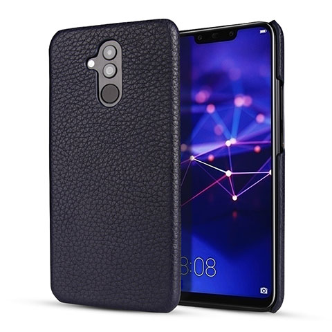 Custodia Lusso Pelle Cover S04 per Huawei Mate 20 Lite Blu