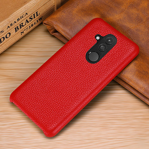 Custodia Lusso Pelle Cover S04 per Huawei Mate 20 Lite Rosso