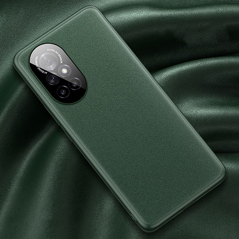 Custodia Lusso Pelle Cover S04 per Huawei Nova 8 Pro 5G Verde