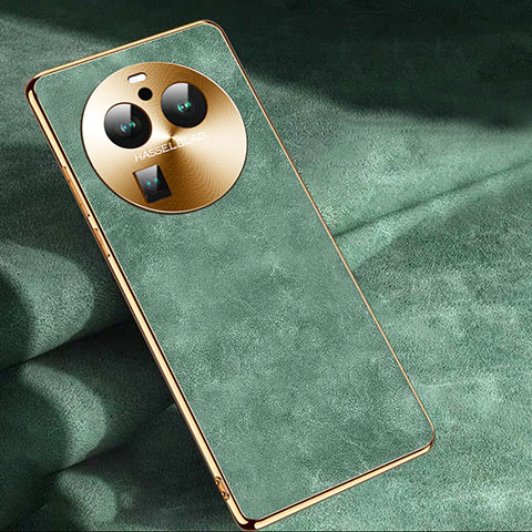 Custodia Lusso Pelle Cover S04 per Oppo Find X6 Pro 5G Verde