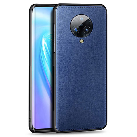 Custodia Lusso Pelle Cover S04 per Vivo Nex 3 Blu