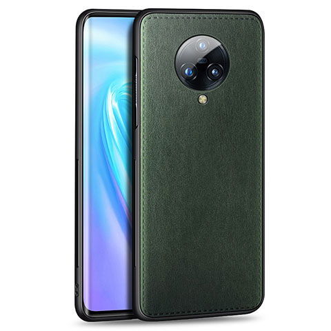 Custodia Lusso Pelle Cover S04 per Vivo Nex 3S Verde