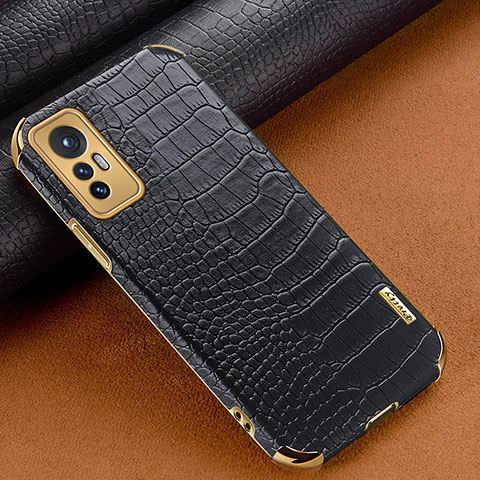 Custodia Lusso Pelle Cover S04 per Xiaomi Mi 12 Pro 5G Nero