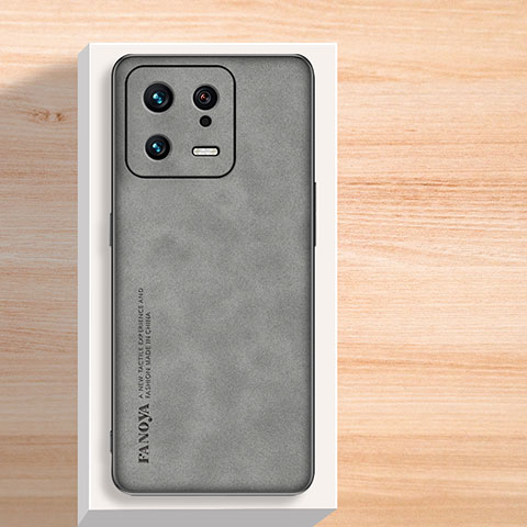 Custodia Lusso Pelle Cover S04 per Xiaomi Mi 13 Pro 5G Grigio