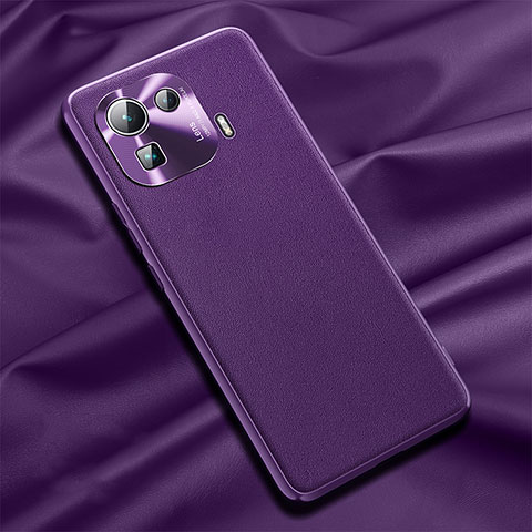 Custodia Lusso Pelle Cover S05 per Xiaomi Mi 11 Pro 5G Viola