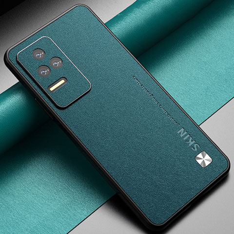 Custodia Lusso Pelle Cover S05 per Xiaomi Redmi K50 Pro 5G Verde