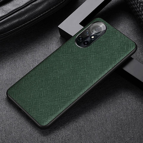 Custodia Lusso Pelle Cover S06 per Huawei Nova 8 Pro 5G Verde