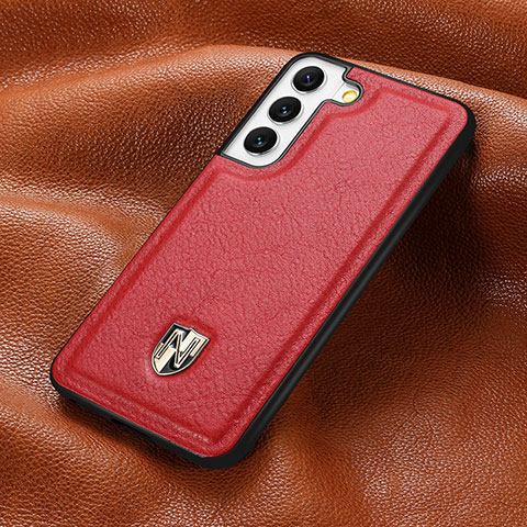 Custodia Lusso Pelle Cover S06D per Samsung Galaxy S21 5G Rosso