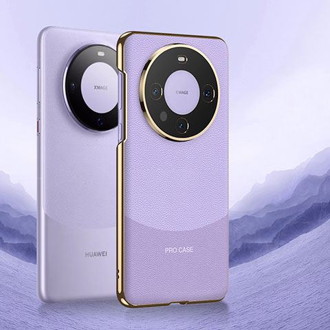 Custodia Lusso Pelle Cover S08 per Huawei Mate 60 Pro+ Plus Viola