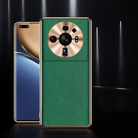 Custodia Lusso Pelle Cover S10 per Xiaomi Mi 12S Ultra 5G Verde