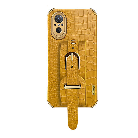 Custodia Lusso Pelle Cover XD1 per Huawei Honor 50 SE 5G Giallo