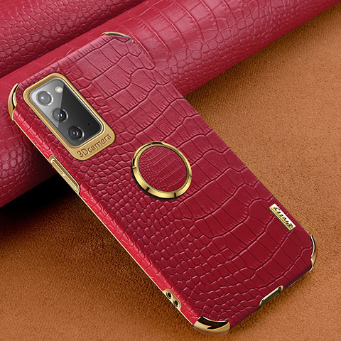 Custodia Lusso Pelle Cover XD1 per Samsung Galaxy Note 20 5G Rosso