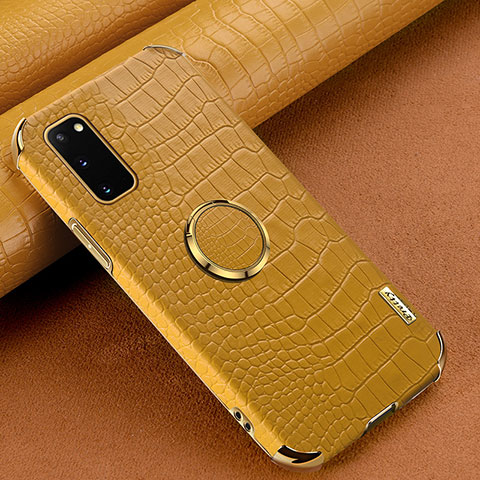 Custodia Lusso Pelle Cover XD1 per Samsung Galaxy S20 5G Giallo