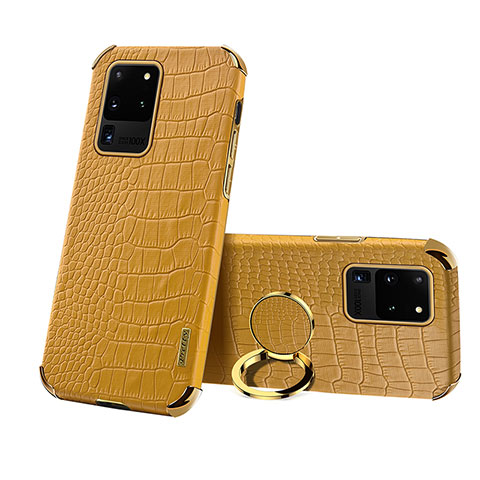 Custodia Lusso Pelle Cover XD1 per Samsung Galaxy S20 Ultra 5G Giallo