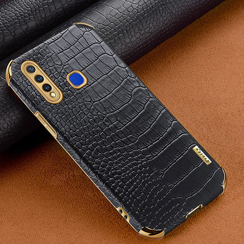 Custodia Lusso Pelle Cover XD1 per Vivo Y5s Nero