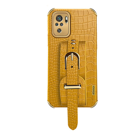 Custodia Lusso Pelle Cover XD1 per Xiaomi Poco M5S Giallo