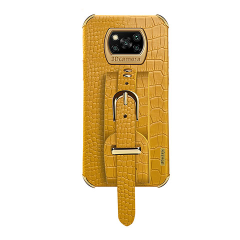 Custodia Lusso Pelle Cover XD1 per Xiaomi Poco X3 Giallo