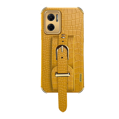 Custodia Lusso Pelle Cover XD1 per Xiaomi Redmi 10 Prime Plus 5G Giallo