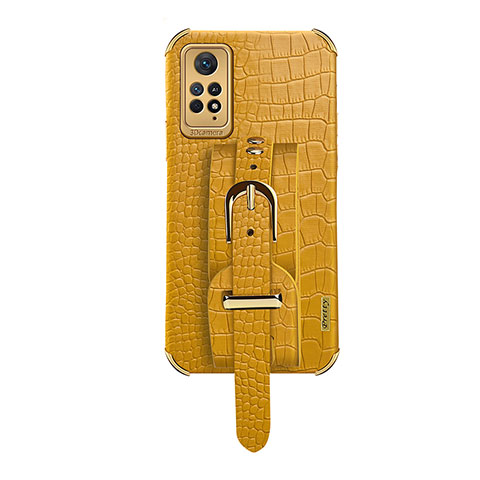 Custodia Lusso Pelle Cover XD1 per Xiaomi Redmi Note 11 Pro 5G Giallo