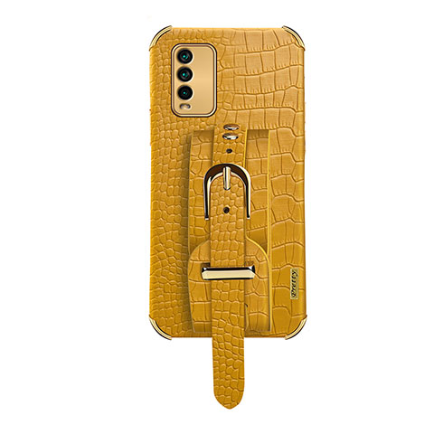 Custodia Lusso Pelle Cover XD1 per Xiaomi Redmi Note 9 4G Giallo