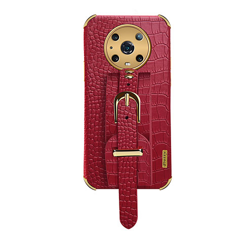 Custodia Lusso Pelle Cover XD2 per Huawei Honor Magic4 Pro 5G Rosso