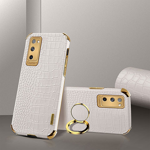 Custodia Lusso Pelle Cover XD2 per Samsung Galaxy S20 FE 4G Bianco