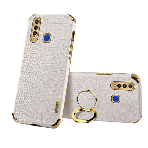 Custodia Lusso Pelle Cover XD2 per Vivo Y5s Bianco