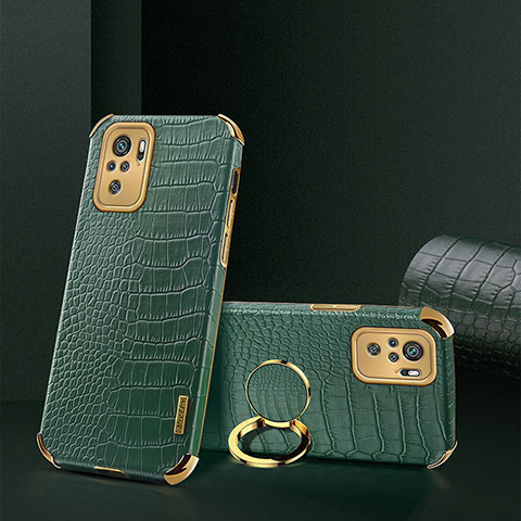 Custodia Lusso Pelle Cover XD2 per Xiaomi Redmi Note 10 4G Verde