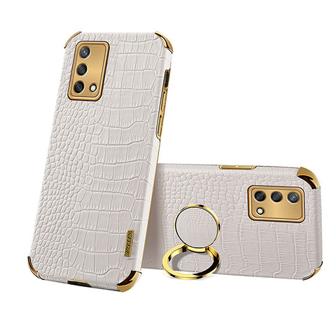 Custodia Lusso Pelle Cover XD3 per Oppo A95 4G Bianco