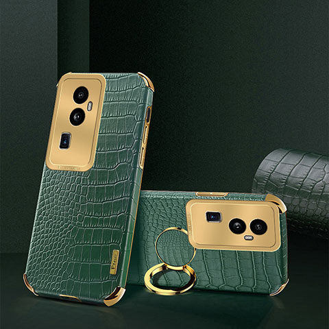 Custodia Lusso Pelle Cover XD3 per Oppo Reno10 Pro+ Plus 5G Verde