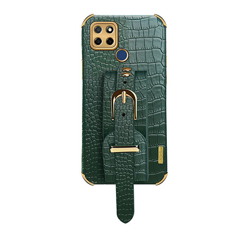 Custodia Lusso Pelle Cover XD4 per Realme Q2i 5G Verde