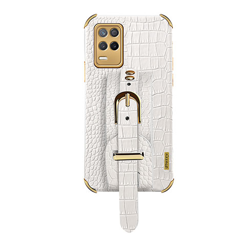 Custodia Lusso Pelle Cover XD5 per Realme 8s 5G Bianco