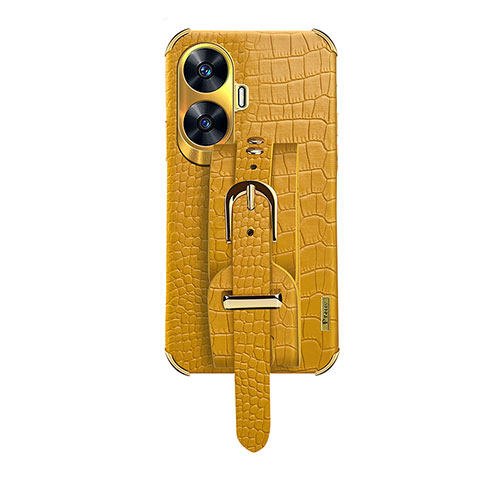 Custodia Lusso Pelle Cover XD5 per Realme Narzo N55 Giallo