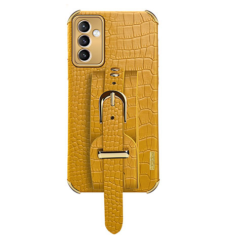 Custodia Lusso Pelle Cover XD5 per Samsung Galaxy A15 4G Giallo