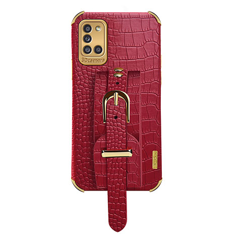 Custodia Lusso Pelle Cover XD5 per Samsung Galaxy A31 Rosso