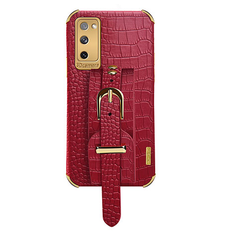 Custodia Lusso Pelle Cover XD5 per Samsung Galaxy S20 FE (2022) 5G Rosso