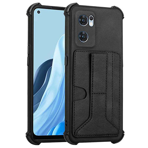 Custodia Lusso Pelle Cover Y01B per OnePlus Nord CE 2 5G Nero