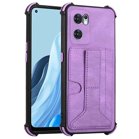 Custodia Lusso Pelle Cover Y01B per OnePlus Nord CE 2 5G Viola