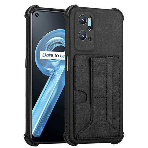 Custodia Lusso Pelle Cover Y01B per Oppo A96 4G Nero