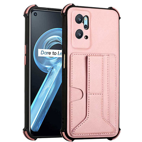 Custodia Lusso Pelle Cover Y01B per Oppo K10 4G Oro Rosa